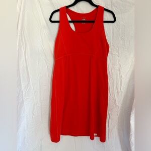 Women’s The North Face orange athletic hiking dress size large